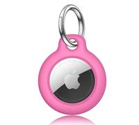 Yisica Étuis pour Apple AirTag Coque, Airtag Porte nti Chute et Anti Rayures pour Animaux Portefeuilles et Bagages, Compatible avec Le Airtag Locator Tracker Étui (Rose Rouge)