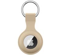 Yisica Étuis pour Apple AirTag Coque, Airtag Porte Clé - Anti Chute et Anti Rayures pour Animaux Portefeuilles et Bagages, Compatible avec Le Nouvel Air tag Locator Tracker Étui (Thé au Lait)