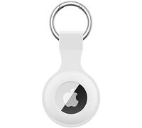 Yisica Étuis pour Apple AirTag Coque, Airtag Porte Clé - Anti Chute et Anti Rayures pour Animaux Portefeuilles et Bagages, Compatible avec Le Nouvel Air tag Locator Tracker Étui (Blanc)