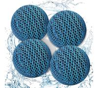 yisight Boule Absorbeur D'écume, Absorbeur D'huile de Piscine Réutilisables, Absorbeurs de Piscine Éponge Flottante, pour Absorbant Mousse et Graisse pour Spa Piscine Baignoire (4, Balle)