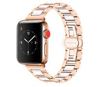 YISIWERA Céramique Bracelet de Montre Compatible Avec Apple Watch 38mm 40mm 41mm 42mm 44mm 45mm 49mm Pour iWatch Series 7 6 5 4 3 2 1 SE Pour Homme et Femme