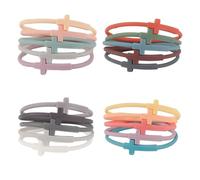 yisncka Lot de 20 bracelets en silicone avec croix Jésus - Cadeau d'amitié pour homme et femme, Medium, Caoutchouc, Silicone.