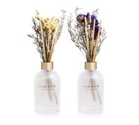 YISOWUH Diffuseur de Parfum - Lavande et Olive 200 ML Lot de 2 diffuseurs d'huiles essentielles de Fleurs avec 16 bâtonnets - Parfum Longue durée pour la Maison, la Chambre, la Salle de Bain