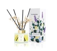 YISOWUH Diffuseur Parfum Maison, 150 ML, diffuseur de Parfum au Orange 8 bâtonnets Parfum Longue durée pour la Maison, la Salle de Bain, la d