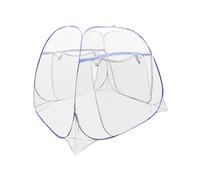 YISSALE Moustiquaire de lit, pliable, portable, pour voyage, moustiquaire, double porte, bleue, 200 x 180 x 150 cm