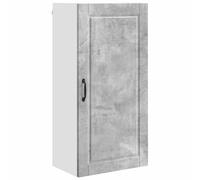 Yisssmeng Armoire de cuisine en béton gris - 50 x 31 x 100 cm - En bois robuste - Armoire de rangement moderne avec 3 étagères et porte - Durable et peu encombrante - Pour cuisine, couloir, salon