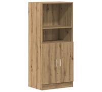 Yisssmeng Armoire de cuisine, en chêne artisanal, 57 x 41,5 x 131,5 cm, buffet avec beaucoup d'espace de rangement, combinaison robuste pour cuisine, salon, bureau