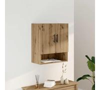 Yisssmeng Armoire murale en bois 60 x 31 x 70 cm, chêne artisanal, rangement pour petite salle de bain, cuisine, chambre à coucher, bureau, couloir, résistant à l'humidité