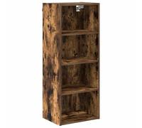 Yisssmeng Armoire suspendue en chêne fumé 40 x 29,5 x 100 cm en bois - Design moderne - Grand espace de rangement pour cuisine, couloir, salon, intérieur