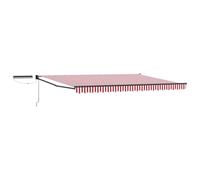 Yisssmeng Auvent électrique 4,5 x 3 m avec panneau solaire et télécommande, store à bras articulé pour terrasse et jardin, cadre anthracite, manivelle incluse, tissu polyester