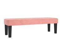 Yisssmeng Banc rembourré élégant pour chambre à coucher et couloir - Banc lit doux rembourré - Assise confortable pour salon - Rose - 100 x 30 x 30 cm