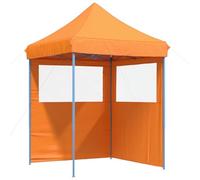 Yisssmeng Barnum Pliant 2x2m Tente de Réception avec 2 Parois Orange | Abri modulable pour vos événements en plein air, ce pavillon de jardin apporte ombre et convivialité au jardin.