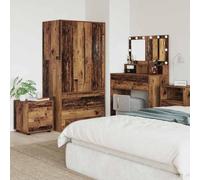 Yisssmeng Bathroom Cabinet de rangement, 40,5 x 40 x 44 cm, en bois recyclé, montage mural, avec tiroir, moderne, meuble pour petite salle de bain, invités, WC