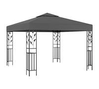 Yisssmeng Belvédère 3x3m Tonnelle Jardin avec Double Toit Anthracite