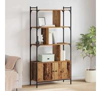 Yisssmeng Bibliothèque en bois 85,2 x 25,12 x 106 cm, étagère cubique, moderne, avec 7 compartiments de rangement et 6 étagères ouvertes, robuste et durable, pour salon, couloir et chambre à coucher