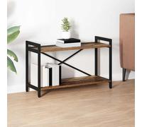 Yisssmeng Bibliothèque en bois recyclé 80 x 30 x 48,5 cm - Cadre en métal - Charge maximale : 20 kg - Design industriel moderne - Petite étagère sur pied pour livres et décoration, salon et bureau à