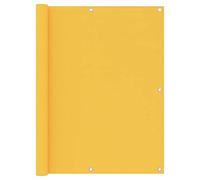 Yisssmeng Brise-vue de balcon jaune 120 x 600 cm Oxford résistant aux intempéries avec protection UV, œillets en aluminium, corde de 24 m, peu encombrant pour petits balcons, terrasses et jardin