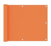 Yisssmeng Brise-vue de balcon orange 75 x 500 cm Oxford résistant aux intempéries avec protection UV et corde de 24 m - Peu encombrant pour petits balcons, terrasse et jardin