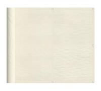 Yisssmeng Brise-vue pour balcon crème 90 x 700 cm en polyester Oxford résistant aux intempéries avec protection UV, peu encombrant pour petits balcons, terrasses, jardins et cours