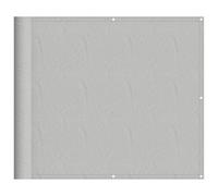 Yisssmeng Brise-vue pour balcon - Gris clair - 90 x 300 cm - En polyester Oxford robuste - Avec protection UV - Résistant aux intempéries et peu encombrant - Pour balcon, terrasse, jardin