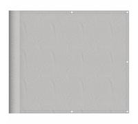 Yisssmeng Brise-vue pour balcon - Gris clair - 90 x 500 cm - Résistant aux intempéries - En 100 % polyester Oxford - Avec revêtement en polyuréthane - Avec corde de fixation de 24 m - Protection des