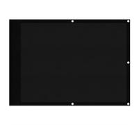 Yisssmeng Brise-vue pour balcon - Noir - 75 x 1000 cm - 100 % polyester Oxford - Résistant aux intempéries - Avec corde de 24 m et œillets en aluminium - Peu encombrant - Pour balcon, terrasse, jardin