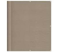 Yisssmeng Brise-vue pour balcon - Taupe - 120 x 800 cm - En polyester Oxford résistant aux intempéries - Avec protection UV - Peu encombrant - Pour balcon, terrasse, jardin, cour