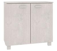 Yisssmeng Buffet 2 Portes Bois Massif Pin Blanc 85x35x80 cm HAMAR