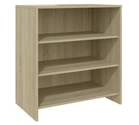 Yisssmeng Buffet 3 Etagères Meuble de Rangement Chêne Sonoma 70x40,5x75 cm
