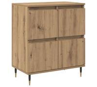 Yisssmeng Buffet Bas 4 Portes Meuble de Rangement Salon 60x35x70 cm | Rangement compact à 4 portes en bois d'ingénierie pour organiser salon, chambre ou bureau avec style contemporain.