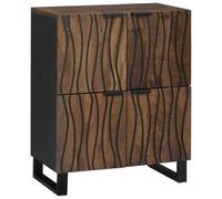 Yisssmeng Buffet Bas en Bois de Manguier Massif Marron 60x33x75 cm