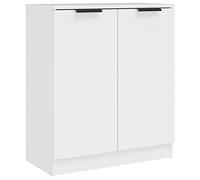 Yisssmeng Buffet blanc - 60 x 30 x 70 cm - En matériau dérivé du bois - Design moderne avec plaque robuste et grand espace de rangement - Armoire d'appoint multifonction pour salon, couloir, chambre à