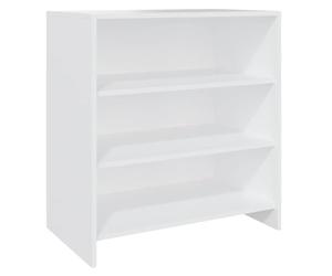 Yisssmeng Buffet Blanc 70x40,5x75 cm en Bois d'Ingénierie Rangement