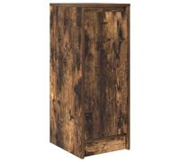 Yisssmeng Buffet en chêne fumé - 29,5 x 34 x 76 cm - En bois avec porte flexible - Idéal comme petite armoire de couloir ou commode compacte pour chambre à coucher - Pour un rangement peu encombrant