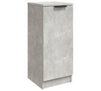 Yisssmeng Buffet gris béton 30 x 30 x 70 cm en bois avec porte et 2 compartiments - Buffet haut moderne étroit pour chambre à coucher, couloir et salon