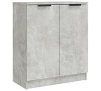 Yisssmeng Buffet gris béton - 60 x 30 x 70 cm - En matériau dérivé du bois - Commode stable avec tiroirs - Design moderne - Pour salon, chambre à coucher, couloir
