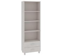 Yisssmeng Buffet Haut Blanc 60x35x180 cm en Bois de Pin Massif HAMAR