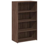Yisssmeng Buffet Haut Chêne Marron 70x41x124 cm Meuble de Rangement | Grand espace de rangement compact avec finition style chêne marron, idéal pour organiser le salon ou la salle à manger.