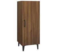 Yisssmeng Buffet marron aspect chêne 34,5 x 34 x 90 cm - En bois avec support mural - Design moderne avec beaucoup d'espace de rangement pour couloir, chambre à coucher, salon