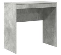 Yisssmeng Bureau gris béton 80 x 40 x 76 cm - Bureau d'ordinateur compact avec matériau en bois durable - Design minimaliste moderne pour bureau à domicile, salon, jeux et études