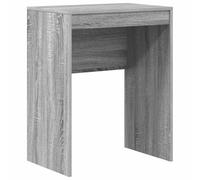 Yisssmeng Bureau gris Sonoma - 60 x 40 x 76 cm - En bois - Design moderne - Plateau de table robuste pour ordinateur portable et moniteur - Compact - Pour la maison, le bureau, les jeux et les études