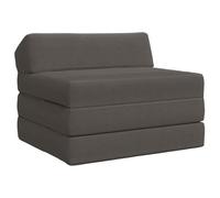 Yisssmeng Canapé-Lit Pliable Chauffeuse Matelas 1 Place Gris Foncé
