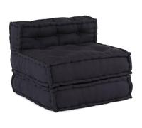 Yisssmeng Canapé modulaire anthracite 70 x 70 x 54 cm en coton Canapé de | Élément de rembourrage confortable en coton pour salon et véranda. Peut être combiné de manière flexible comme siège