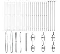 Yisssmeng Clôture de jardin en acier argenté - 50 x 1,6 m - Grille de 36 mm - Design moderne - Éléments de clôture robustes pour jardin, terrasse, cour - Brise-vue et délimitation d'animaux