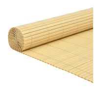 Yisssmeng Clôture de jardin en PVC - Jaune - 1,8 x 5 m - Double face - Résistant aux UV - Brise-vue pliable - Pour parterre, balcon et terrasse - Design moderne et robuste - Pour une utilisation en