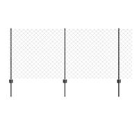 Yisssmeng Clôture de jardin grise - 1 x 10 m - En acier et PVC - Design moderne - Éléments de clôture robustes - Pour jardin, terrasse, balcon - Brise-vue