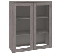 Yisssmeng Dessus de Buffet Bois Pin Gris Clair 85x35x100 cm HAMAR