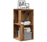 Yisssmeng Étagère d'angle en bois recyclé - 33 x 33 x 67 cm - En matériau dérivé du bois - Avec fixation murale - Peu encombrante - Pour salon, bureau, couloir, chambre à coucher