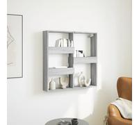 Yisssmeng Étagère murale, 80 x 15 x 80 cm, en bois Sonoma, design flottant, moderne, robuste, pour cuisine, salle de bain, salon, chambre à coucher et couloir