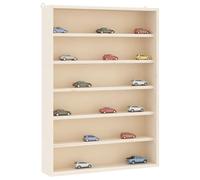 Yisssmeng Étagère murale étroite en bois 40 x 8,5 x 55 cm avec 6 étagères Vitrine de collection moderne sans perçage pour salon, chambre à coucher et couloir